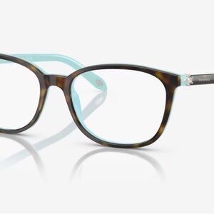 Tiffany & Co. Women's Glasses in Tortoise and Light Blue